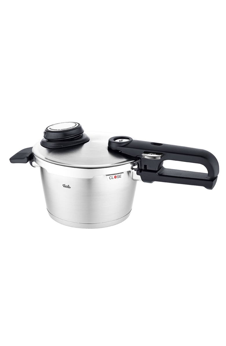 Fissler Vitavit Premium Pressure Cooker with Steamer Insert and Tripod, Main, color, Stainless Steel
