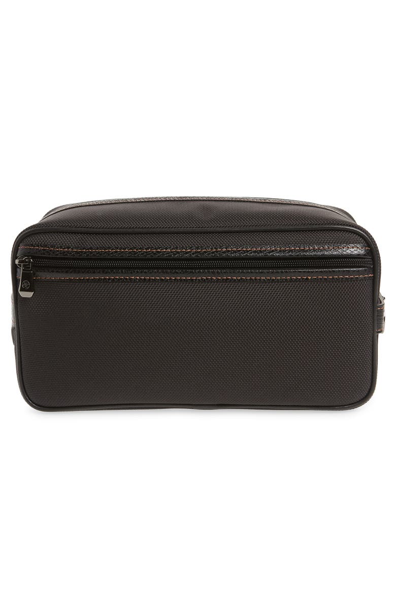 Longchamp Boxford Canvas & Leather Cosmetics Case, Alternate, color, 