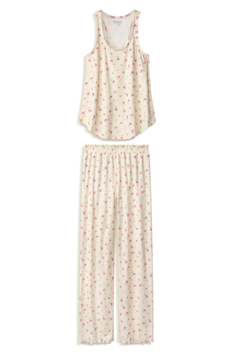 PJ Salvage For the Mamas Jersey Pajamas, Alternate, color, Butter