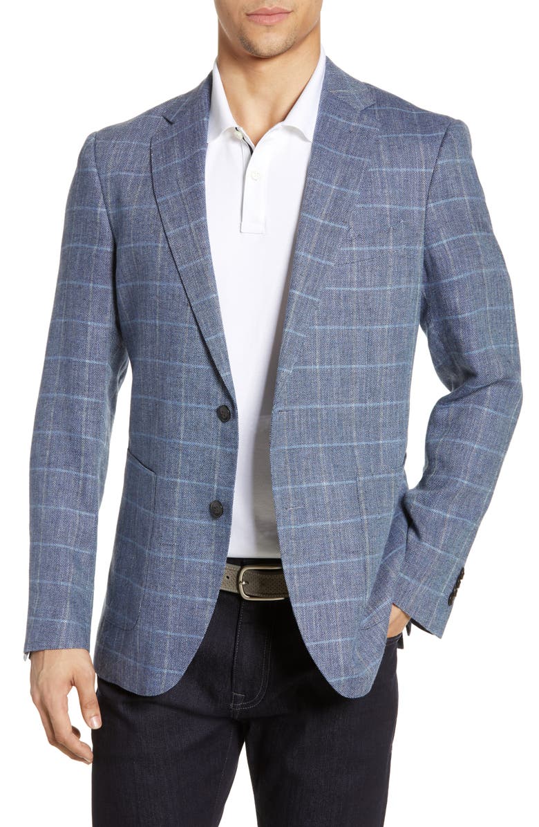 Rodd & Gunn Ironside Regular Fit Plaid Sport Coat, Main, color,