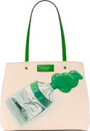 Kate Spade New York Medium Squeeze Print Canvas Tote