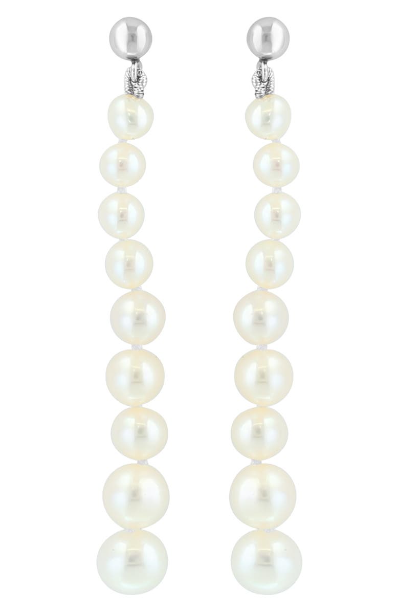 EFFY Freshwater Pearl Drop Earrings, Alternate, color, White