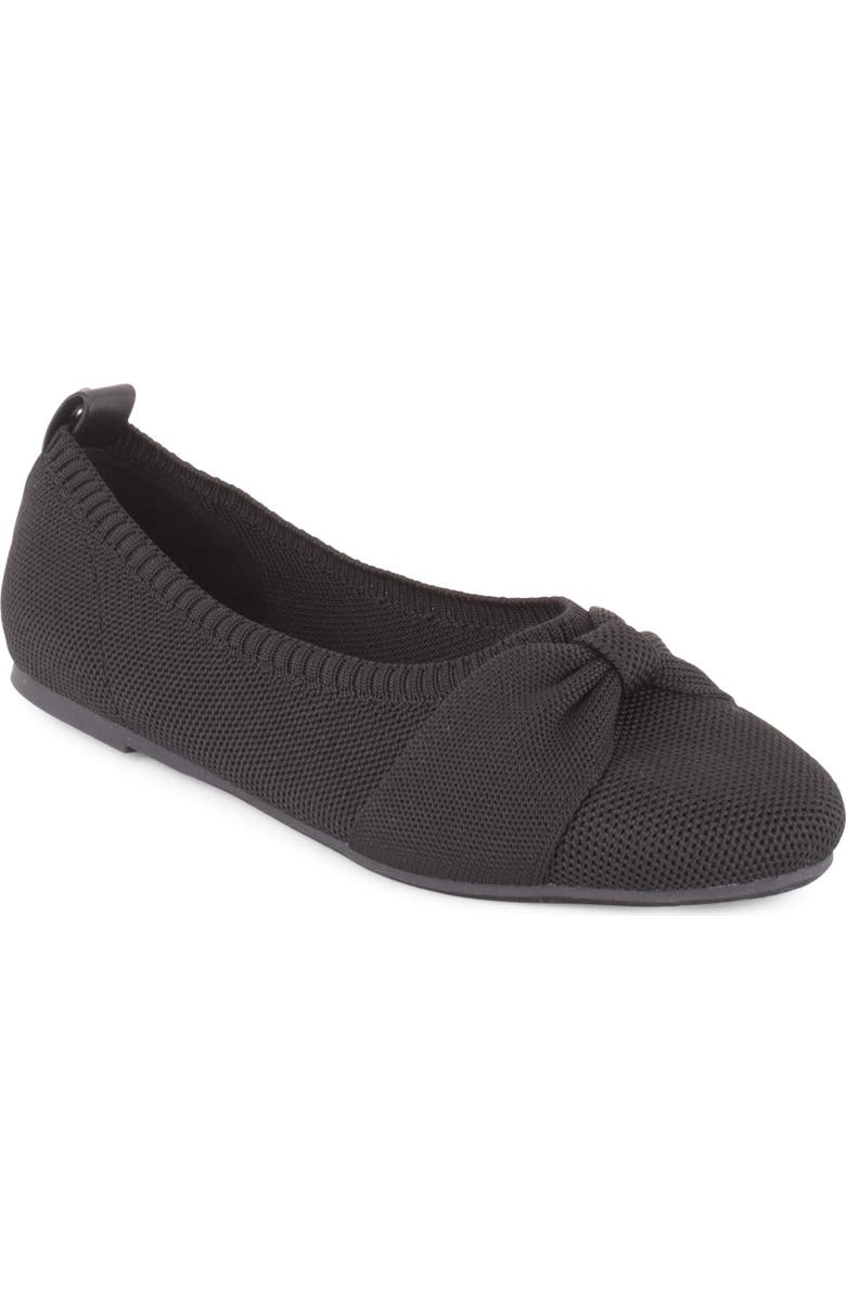 Tahari Manchester Ballet Flat, Main, color, Black