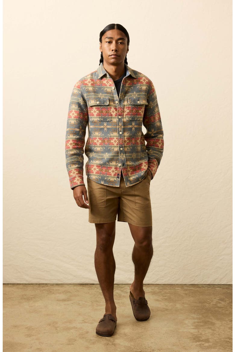 x Doug Good Feather Canyon Organic Cotton Overshirt, Alternate, color, FALL HARVEST