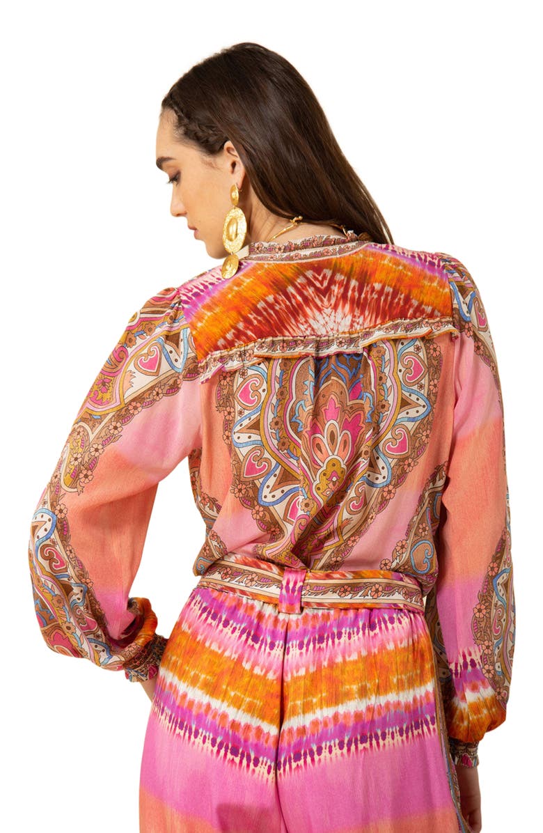 Hale Bob Natalia Silk Top, Alternate, color, 