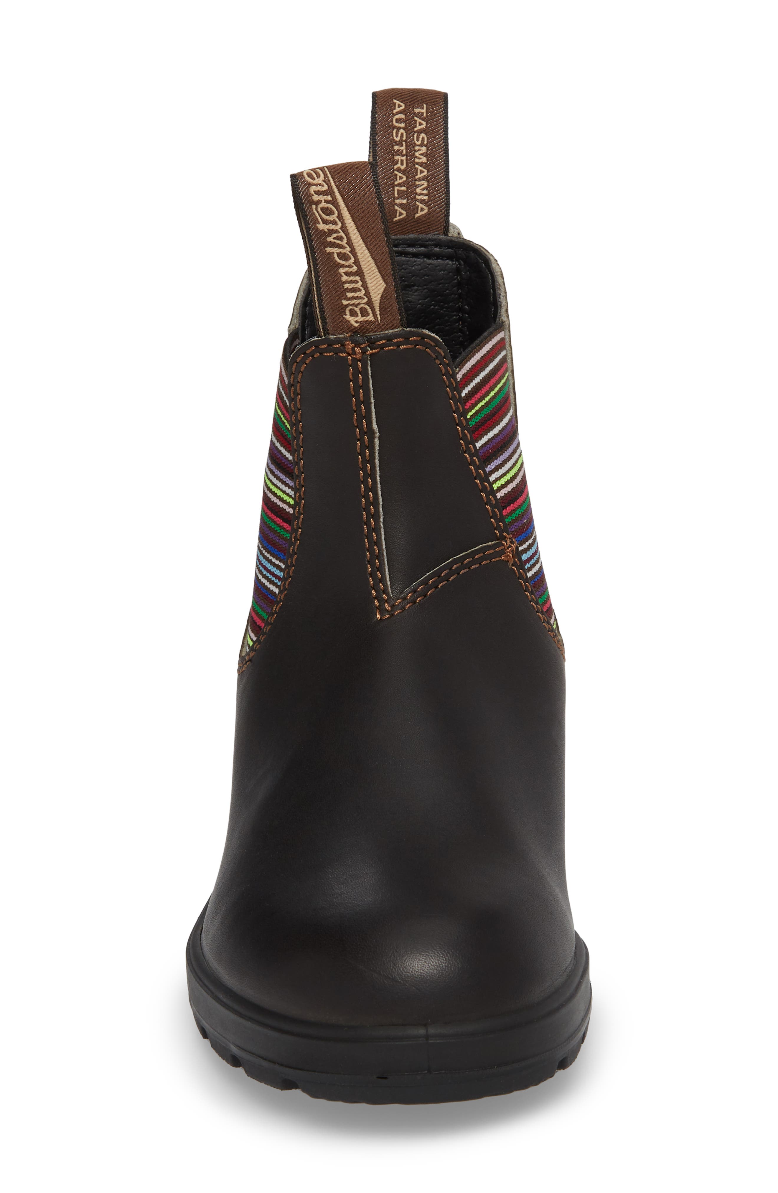 Gender Inclusive Black Chelsea Boot, Alternate, color, BROWN/MULTI