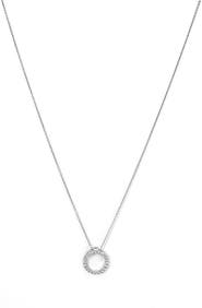 Roberto Coin 'Tiny Treasures' Small Diamond Circle Pendant Necklace