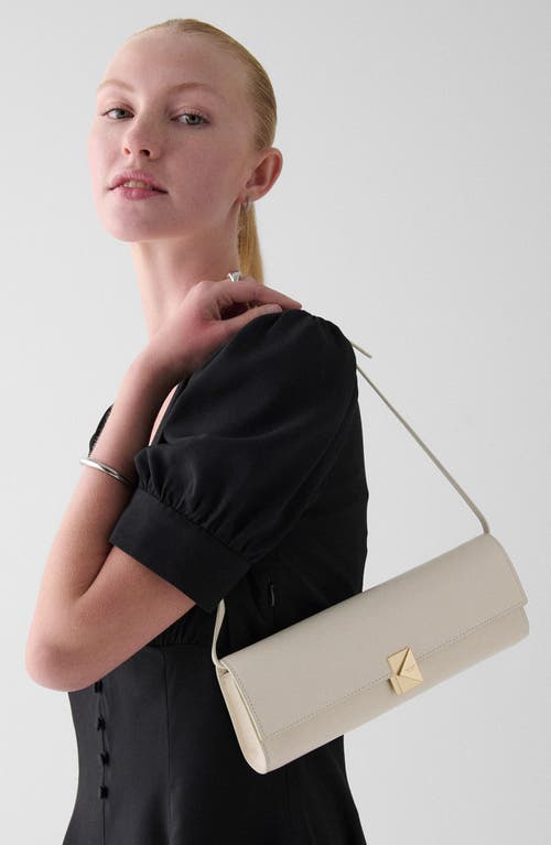 Kate Spade New York Deco Soft Fine Grain Leather Convertible Shoulder Bag In Brown