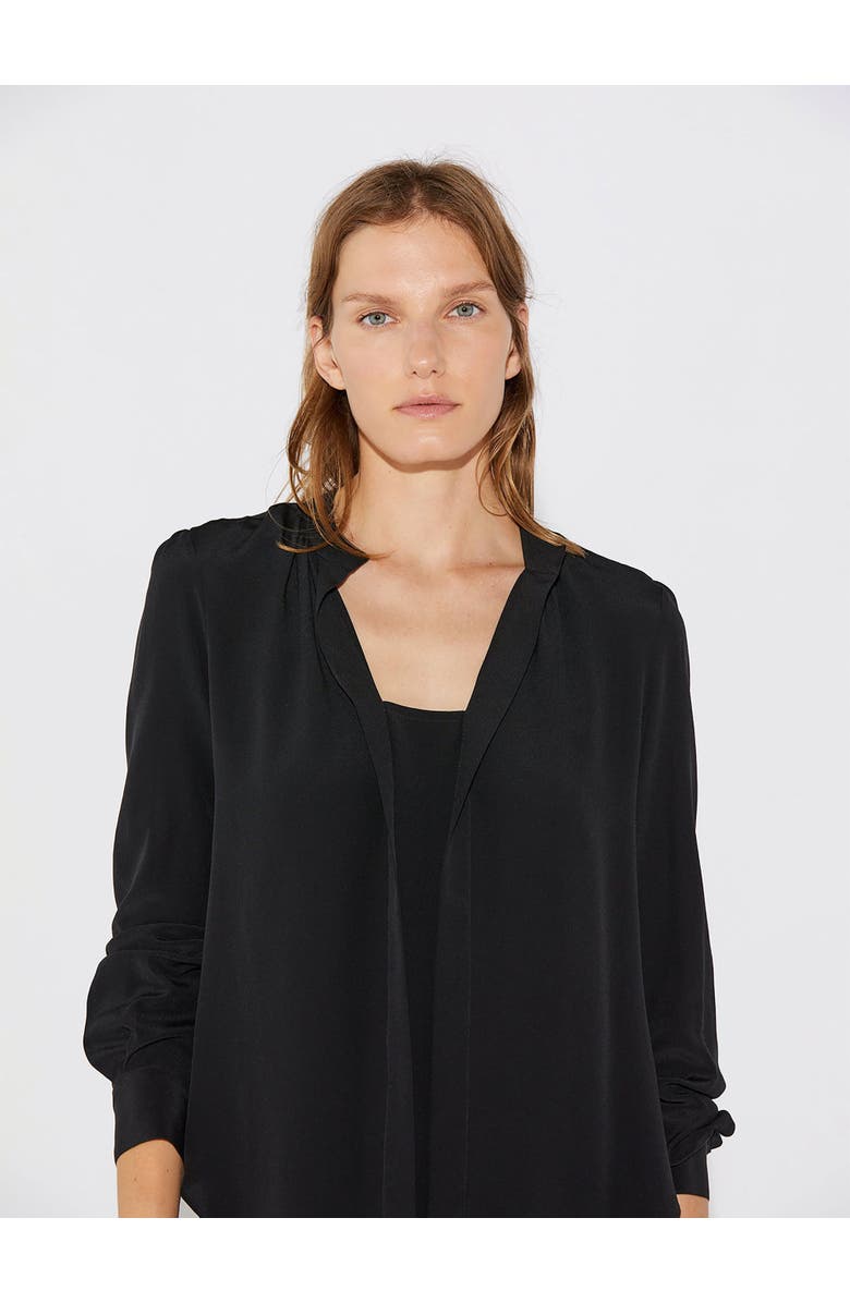 Callas Milano Olympia Silk Blouse, Alternate, color, Black