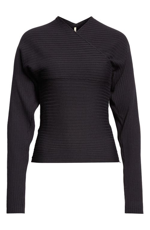 Paloma Wool Polenta Extrafine Merino Wool Rib Sweater In Gray