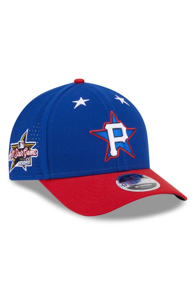 New Era Men's New Era Blue/Red Pittsburgh Pirates 2025 MLB All-Star Game Workout 9FORTY M-Crown Adjustable Hat, Main, color, Blue