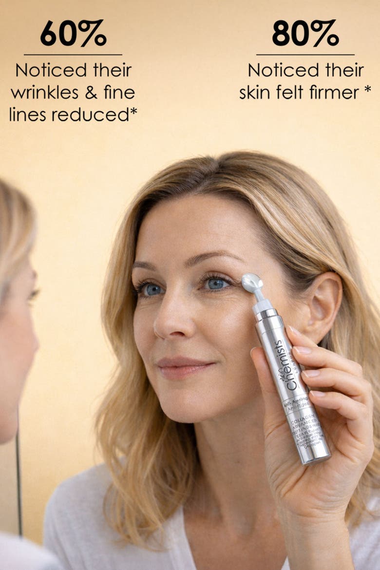 Collagen Advanced Anti-Aging Eye Treatment 15ml for Loss of Firmness, Anti-Aging, Alternate, color, White