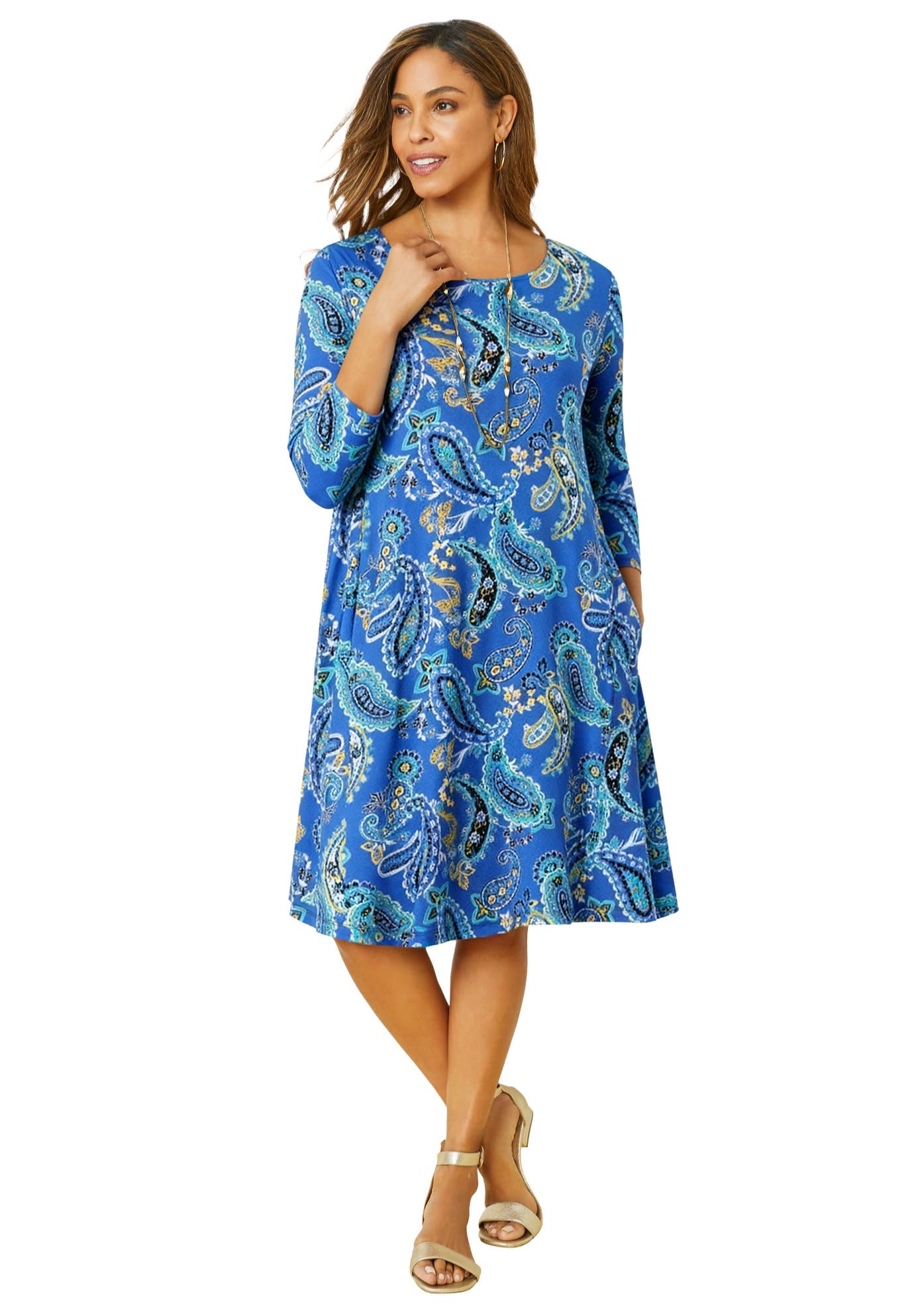 DARK SAPPHIRE PLAYFUL PAISLEY