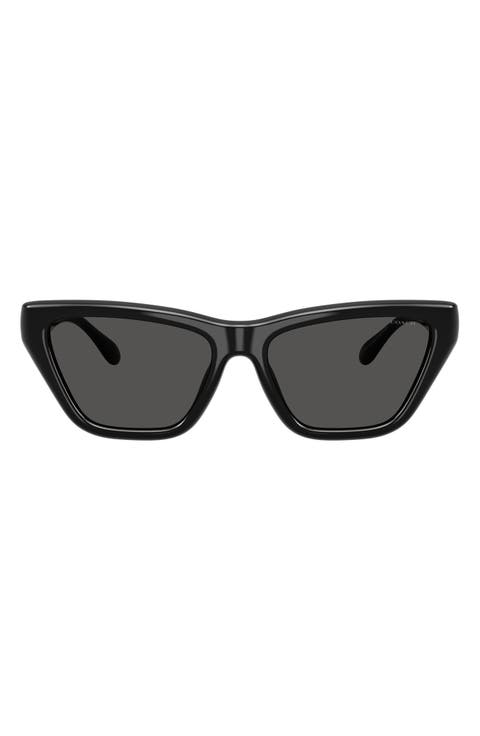 56mm Polarized Cat Eye Sunglasses