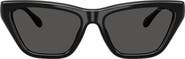 COACH 56mm Polarized Cat Eye Sunglasses
