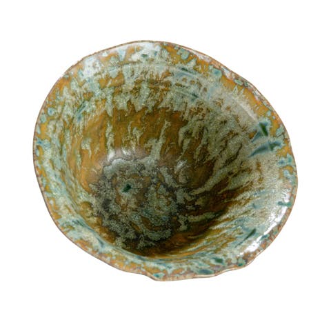 Bowl with Reactive Crackle Glaze