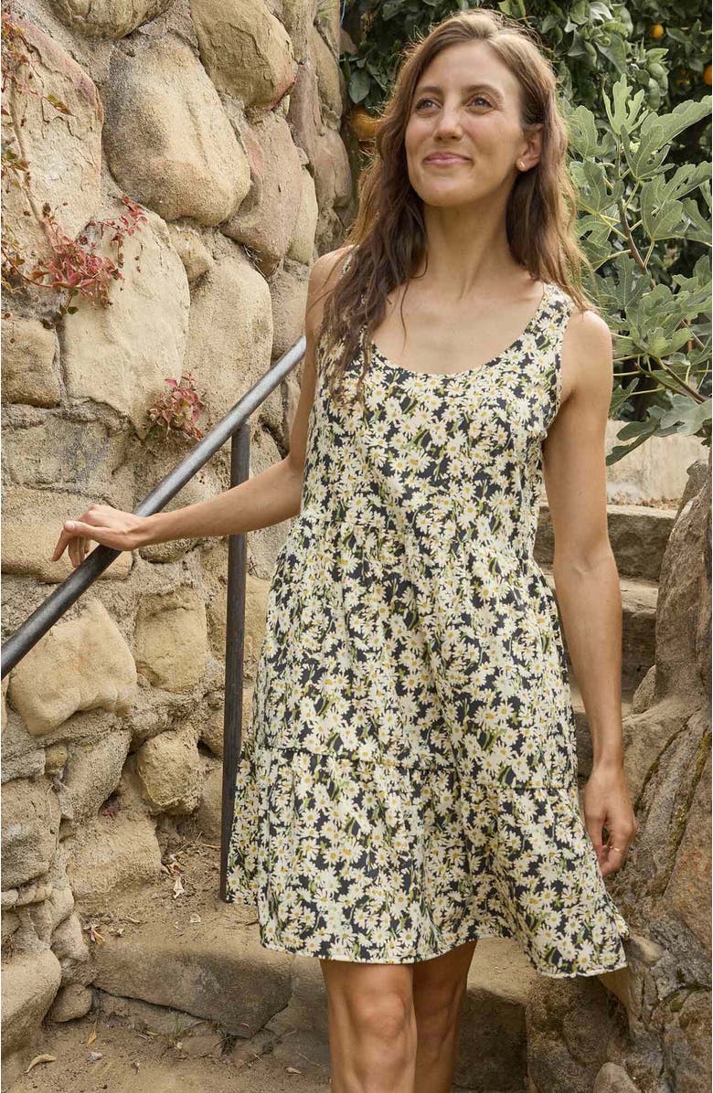 Toad & Co Sunkissed Sunsana Sleeveless Dress, Alternate, color, Barley Daisy Field Print