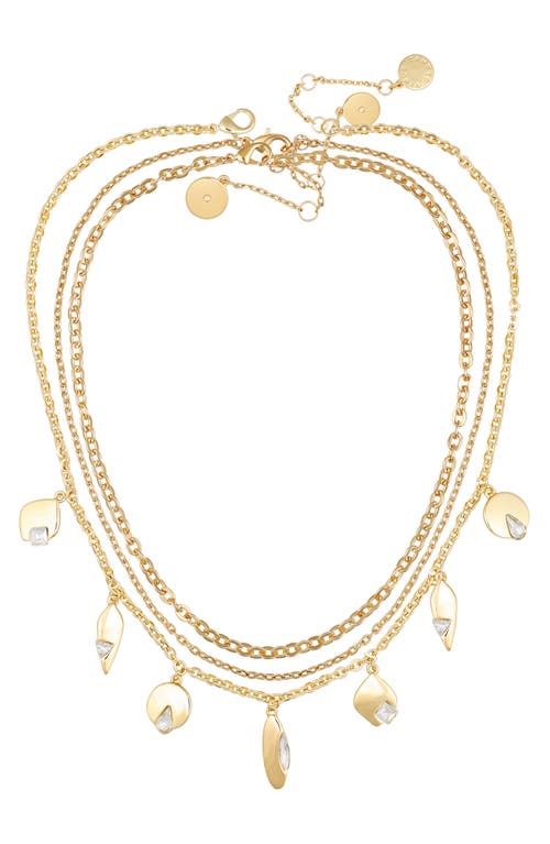 Vince Camuto Set Of 3 Crystal Charm & Chain Necklaces