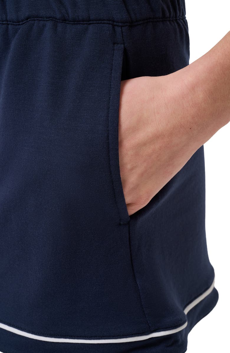 TravisMathew Cloud Terry Varsity Shorts, Alternate, color, Navy Blazer