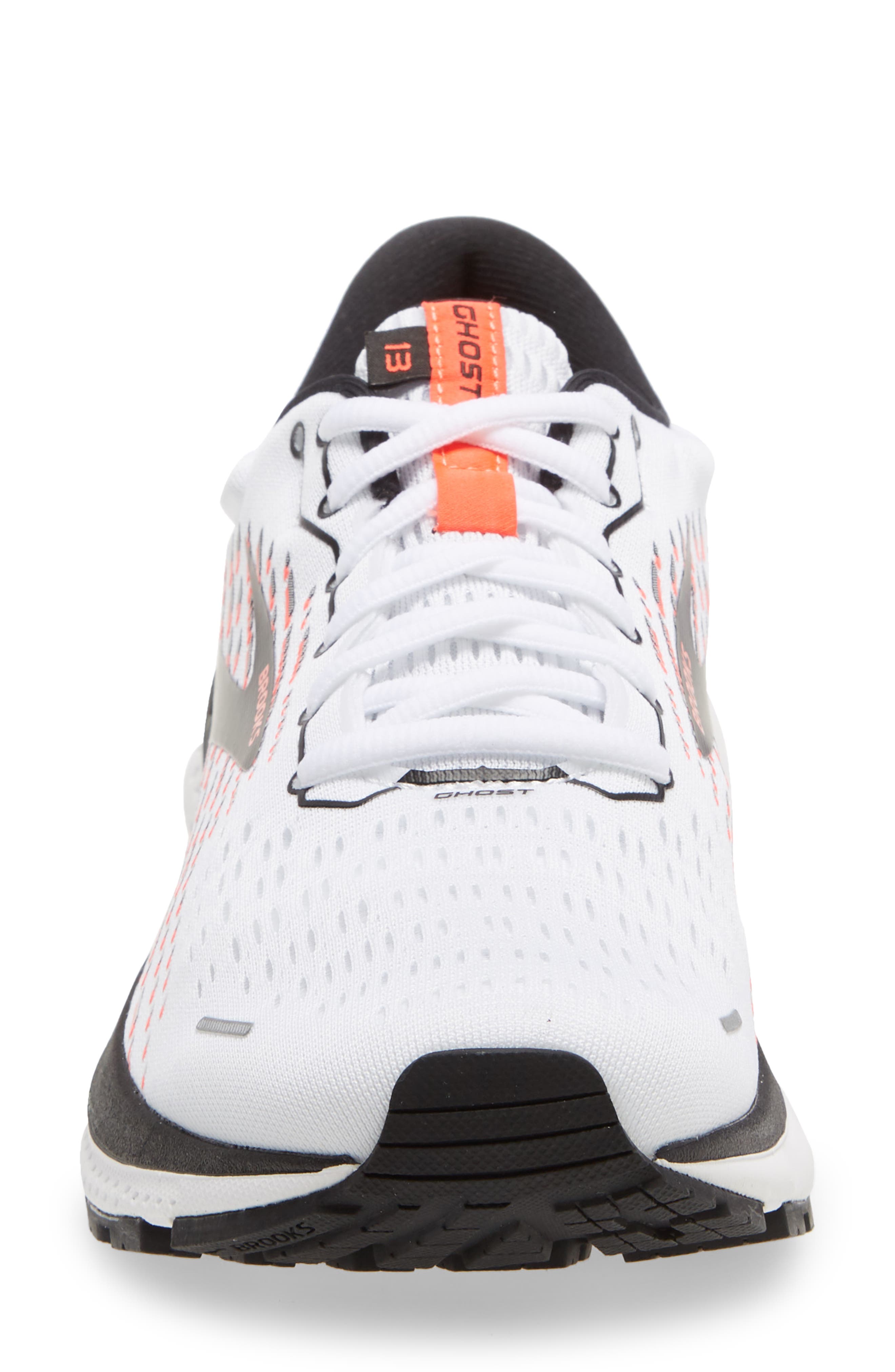 Ghost 13 Running Shoe, Alternate, color, WHITE/PINK/BLACK