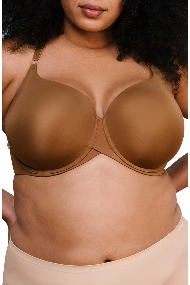 The Base Underwire Bra, Alternate, color, BROWN