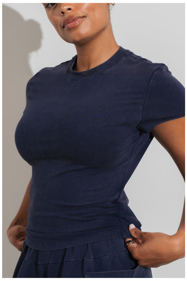 Essence Scrunch Tee, Alternate, color, Oxford
