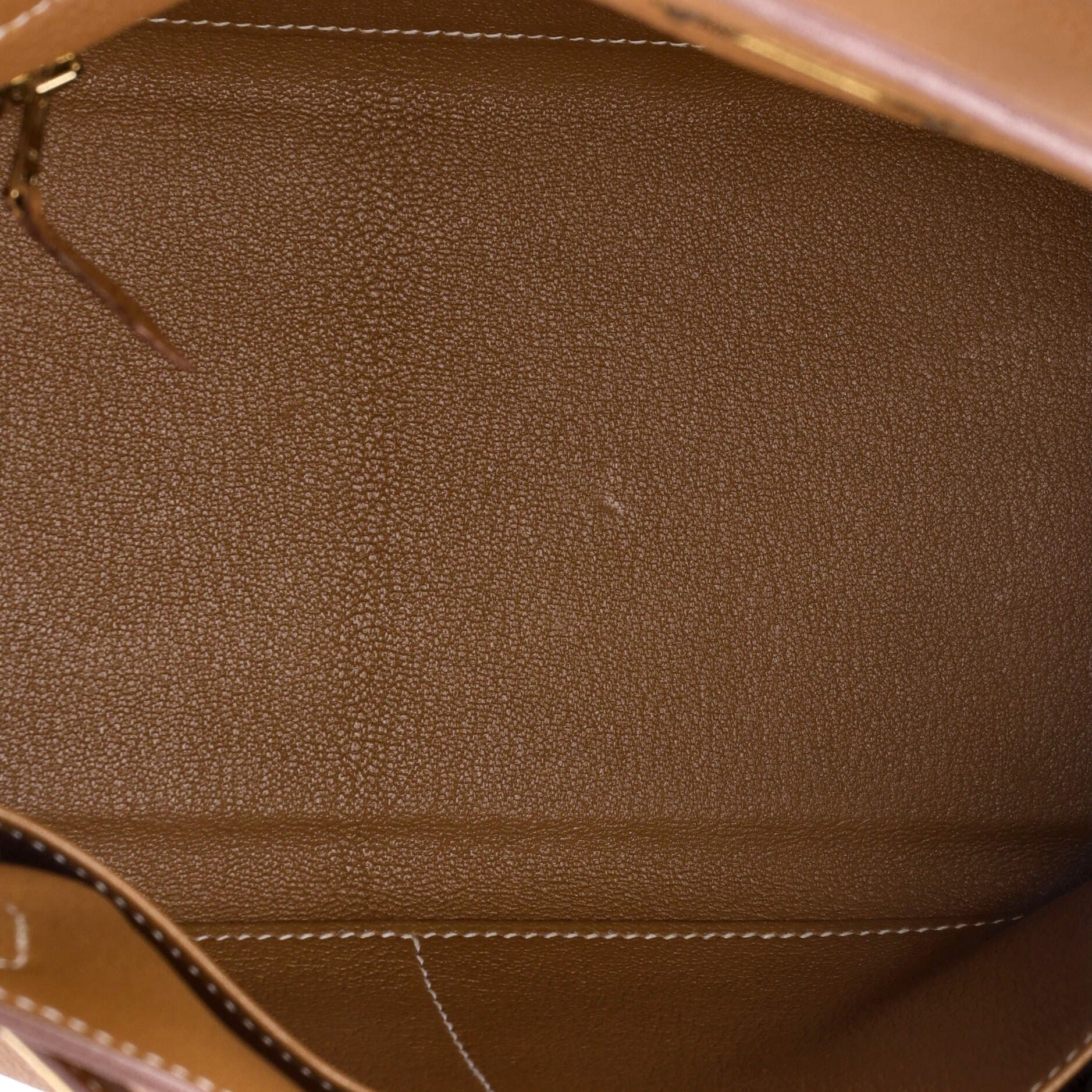 Pre-Owned Hermes Kelly Handbag Brown Togo with Gold Hardware 28, Alternate, color, 