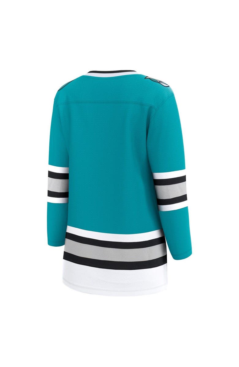 FANATICS Women's Fanatics Branded Teal San Jose Sharks 30th Anniversary Premier Breakaway Team Jersey, Alternate, color, 