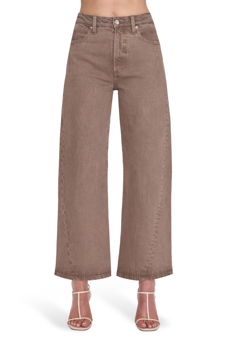 Kyra High Rise Flare Jeans, Main, color, TANNIN