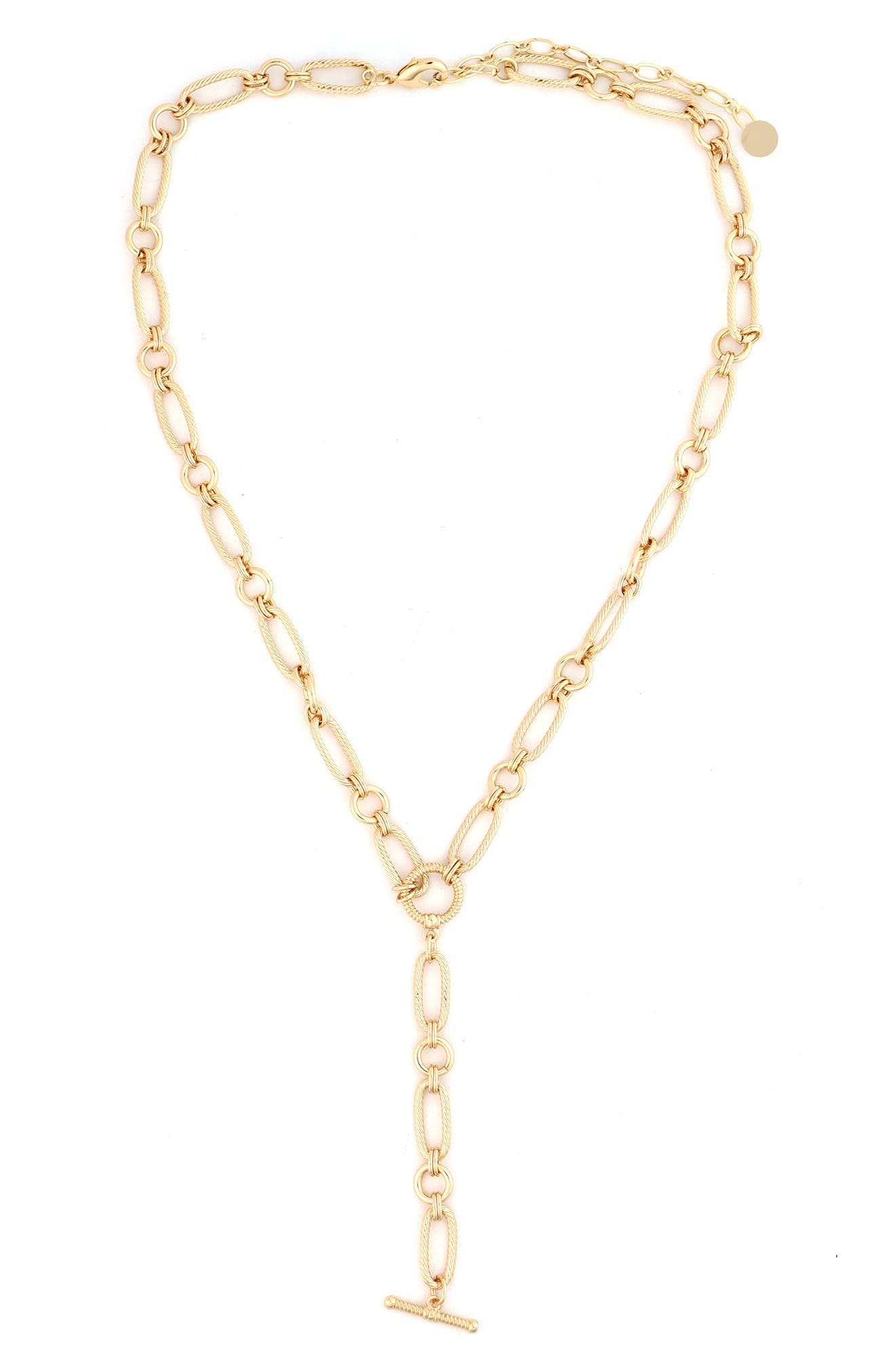 Panacea Textured Bar Y-Necklace