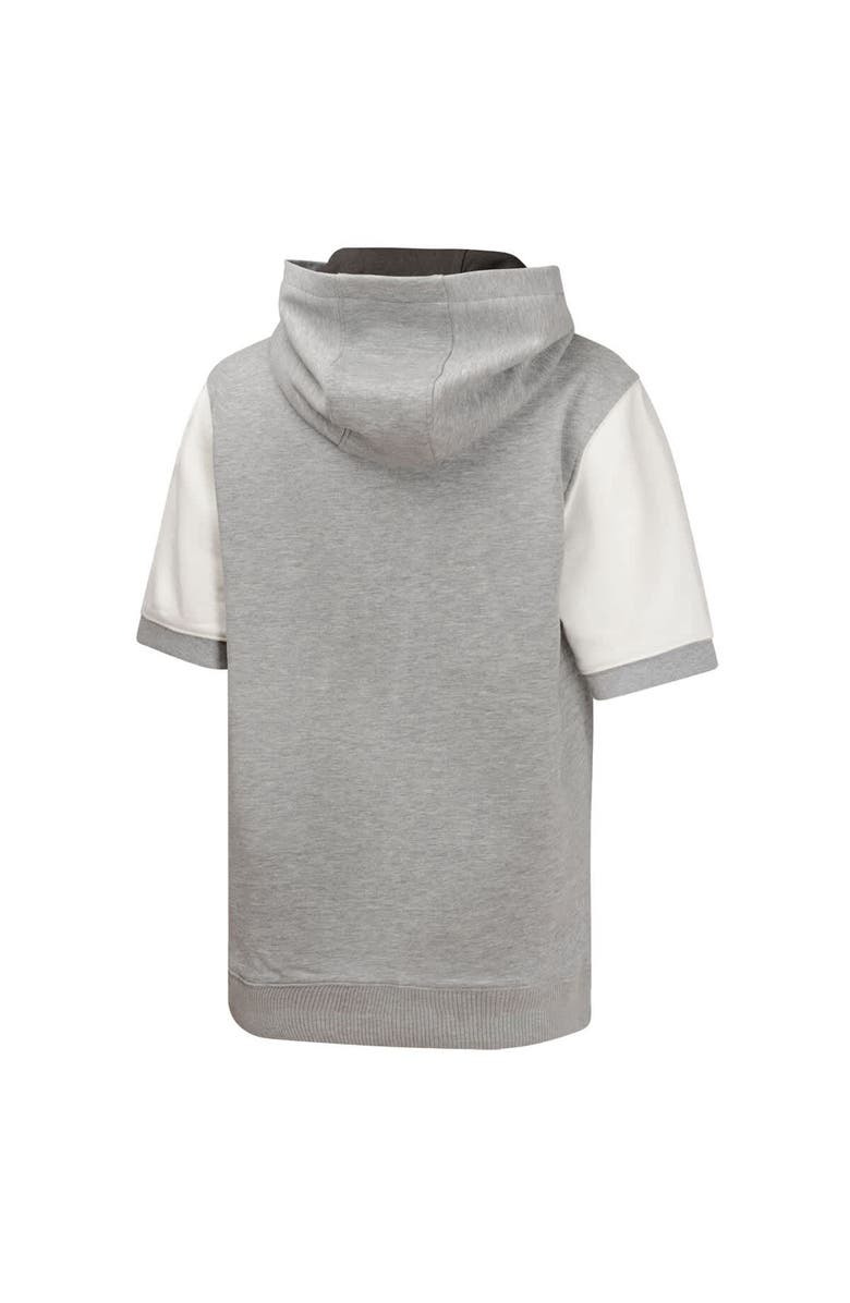 Outerstuff Youth  Heather Gray San Diego Padres Line Up Short Sleeve Pullover Hoodie, Alternate, color, 