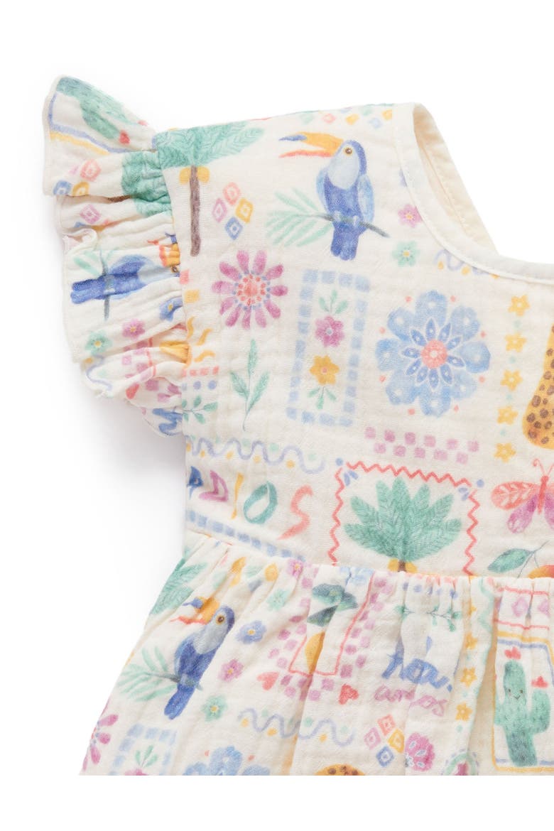 Postcard Print Dress, Alternate, color, Postcard Print