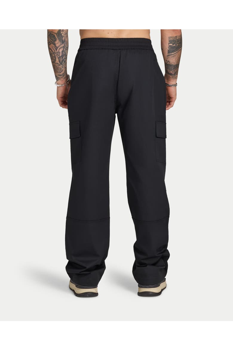 Utility Relaxed Fit Cargo Trousers, Alternate, color, Black