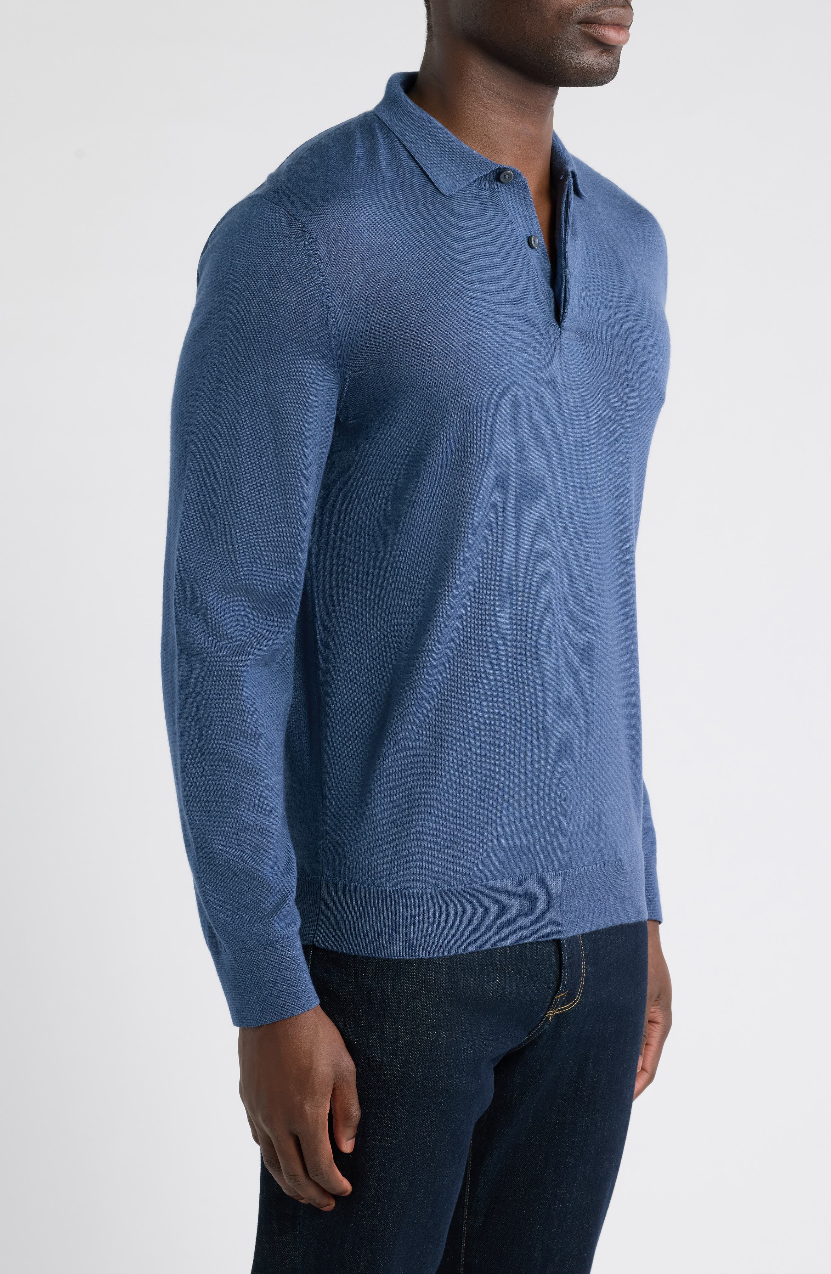 johnnie-O Merino Wool Blend Polo Sweater (Men) | Nordstrom