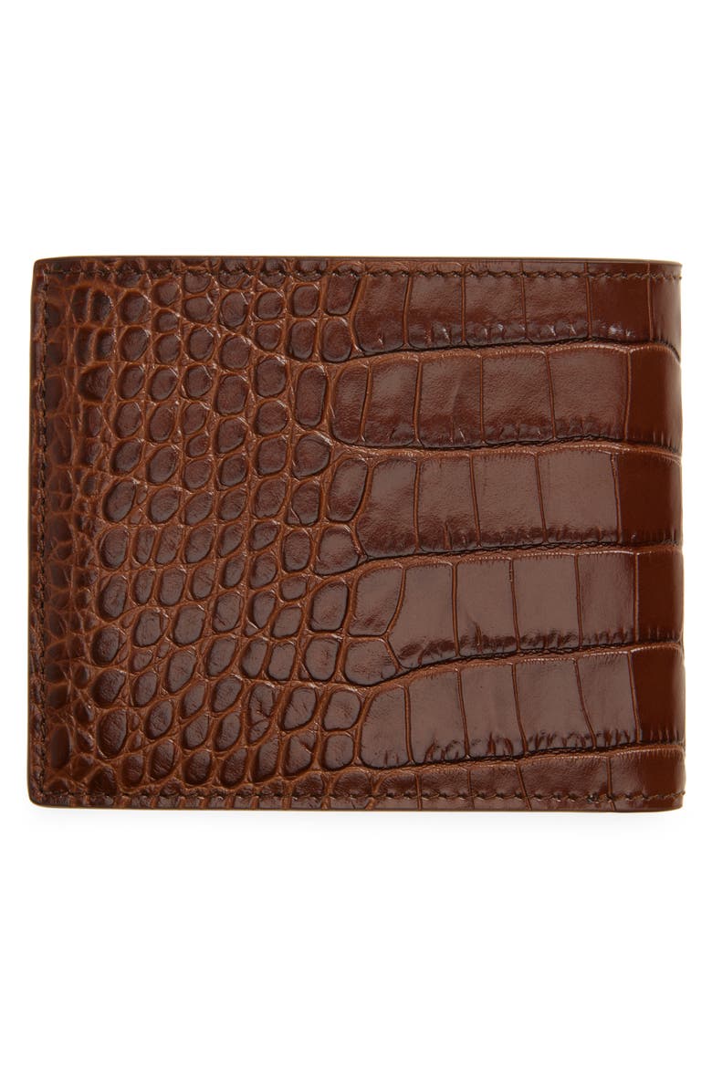 Embossed Classic Bifold Wallet, Alternate, color, CARAMEL