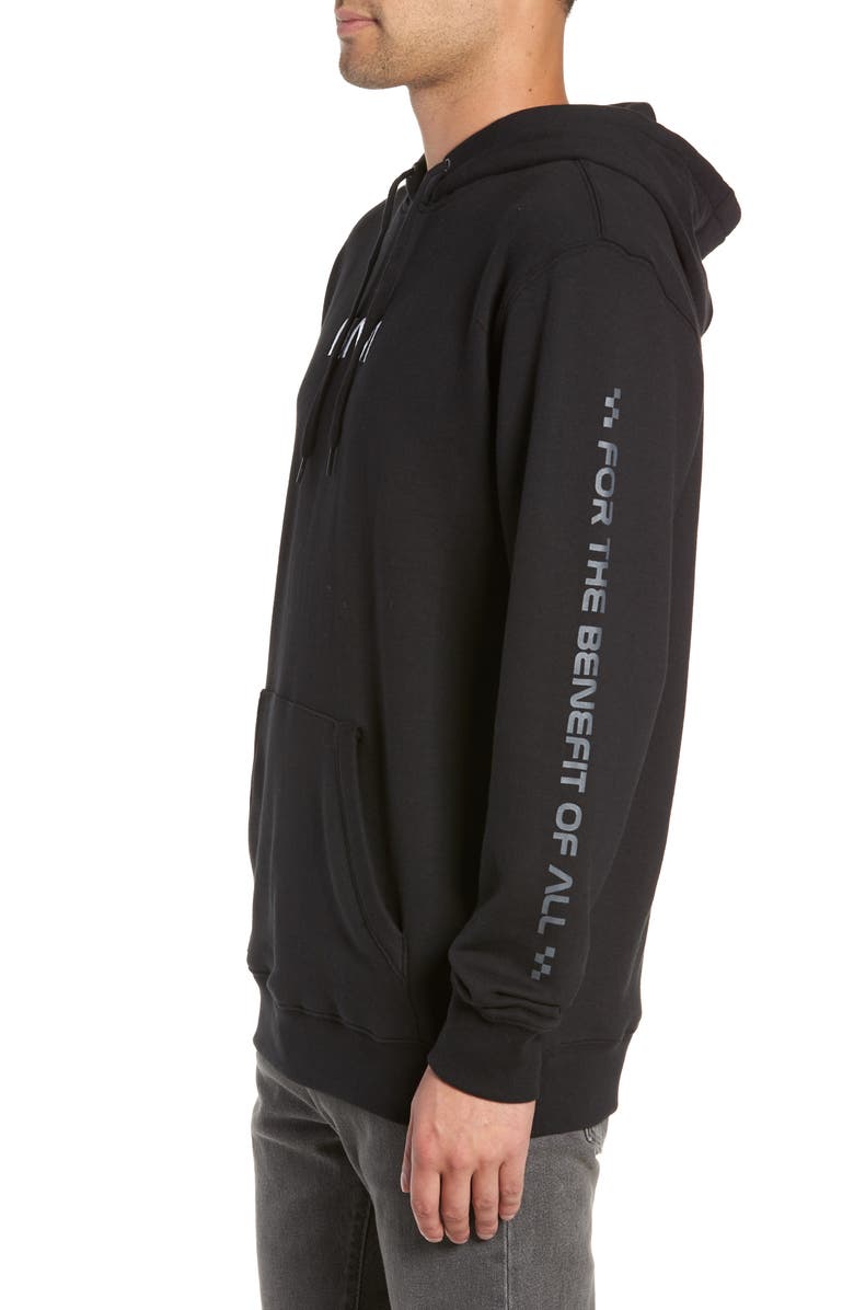 Vans Space Embroidered Hooded Sweatshirt, Alternate, color, 