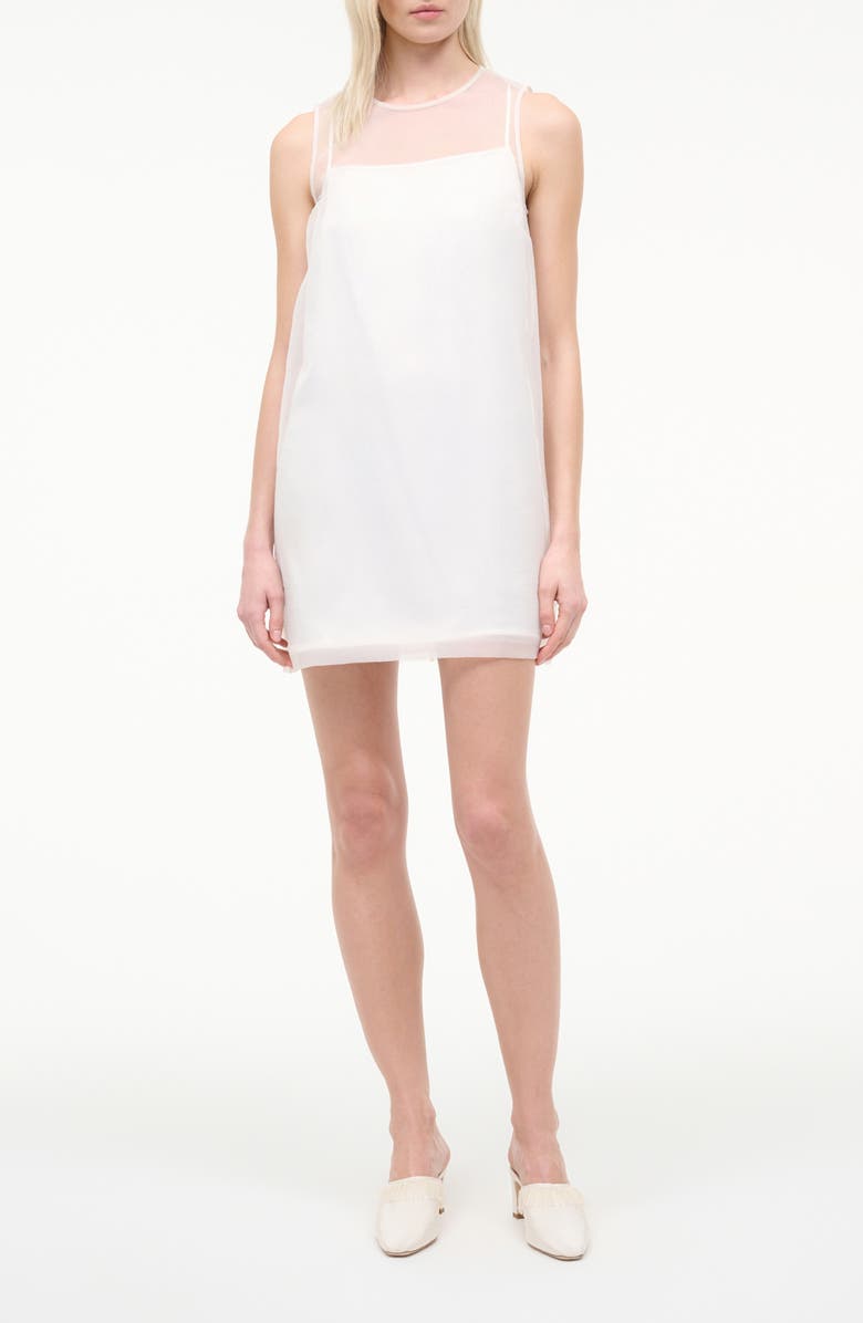 STAUD Brea Minidress, Main, color, Ivory