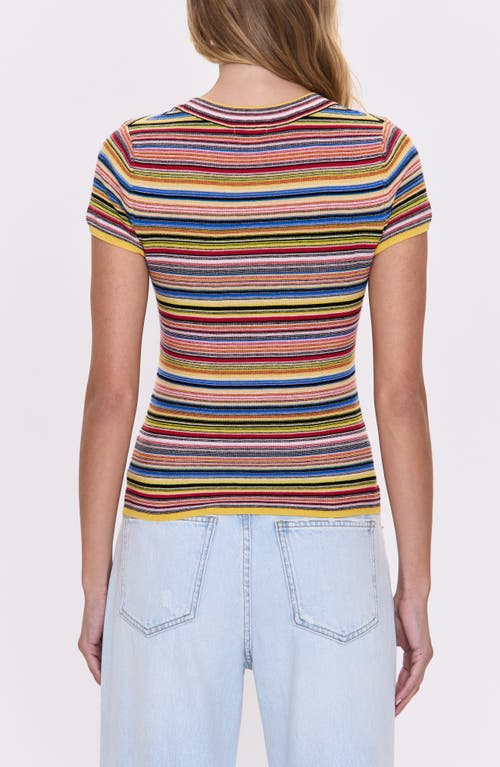 Pistola Selene Stripe Cotton Short Sleeve Sweater