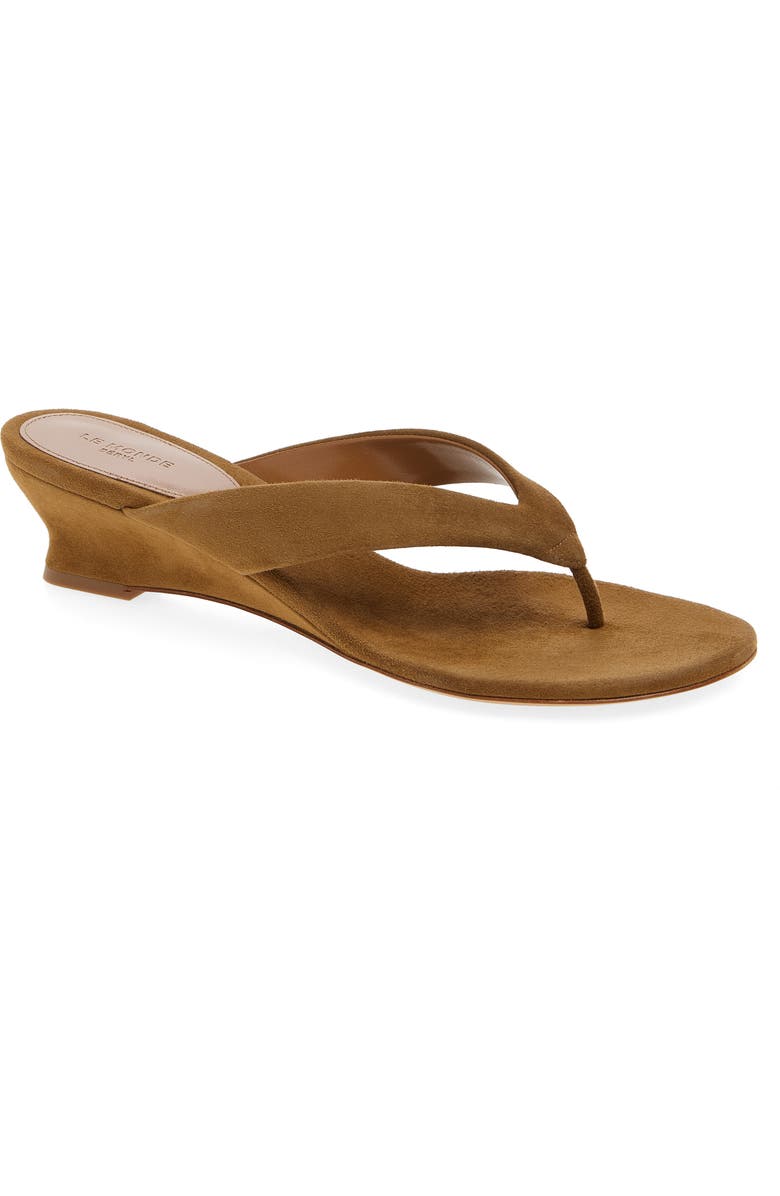 Le Monde Béryl Micro Wedge Flip Flop, Main, color, Taupe