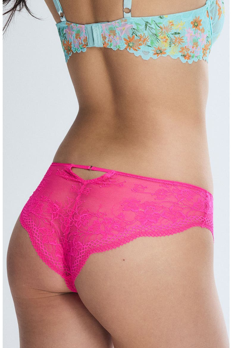 Top Drawer Lace Cheeky Briefs, Alternate, color, FRISKY PINK