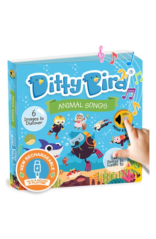 Ditty Bird Kids' Animal Songs Interactive Musical Sound Book in Blue  product