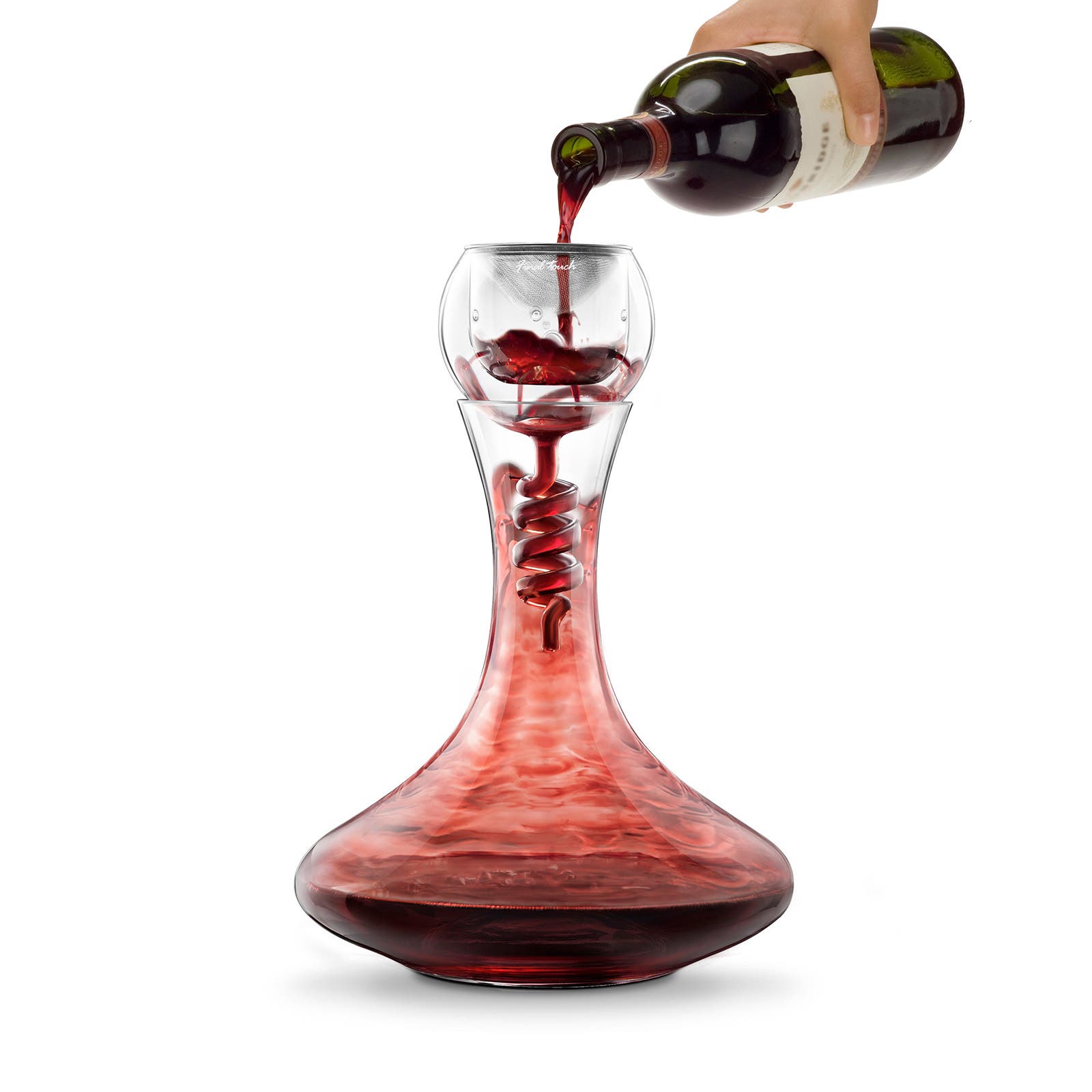 Final Touch Twister Glass Aerator & Decanter