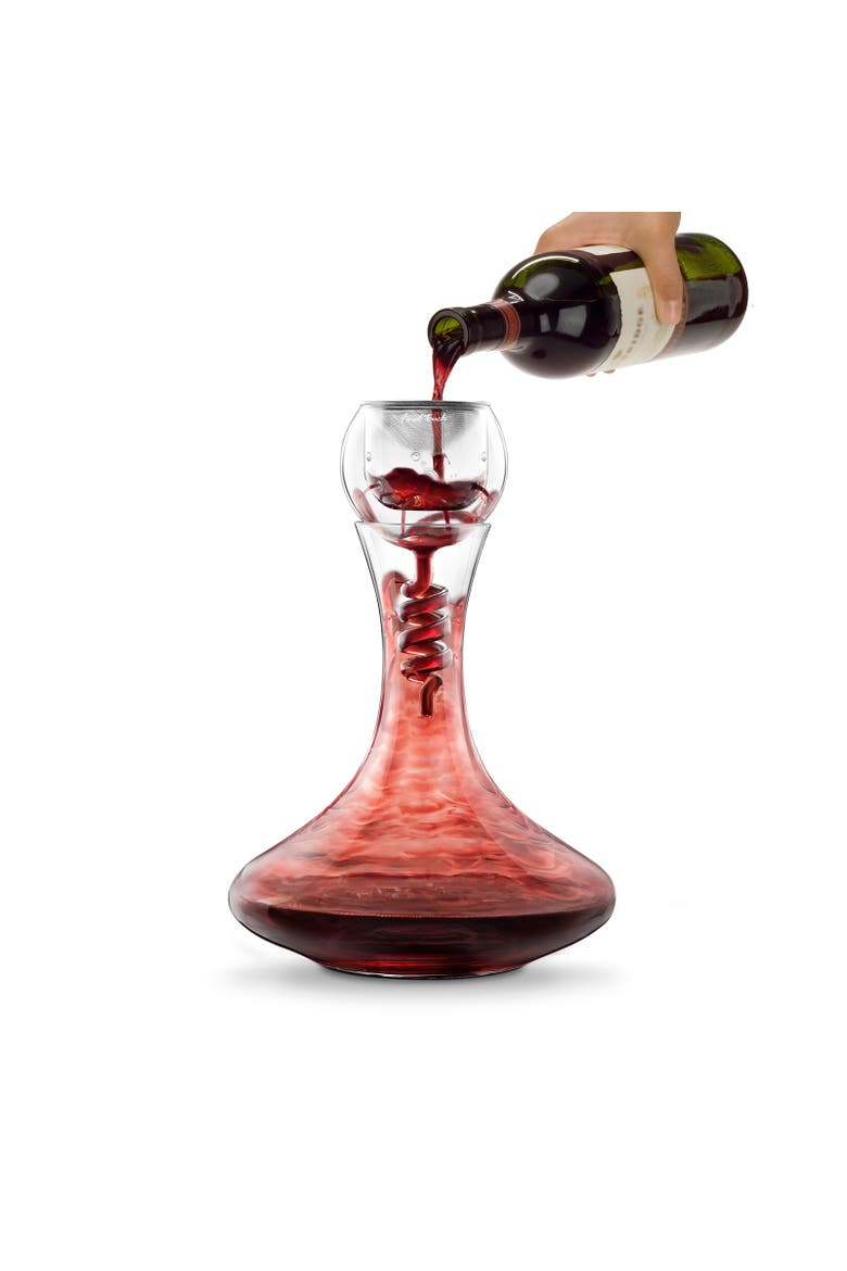 Twister Glass Aerator & Decanter Set, Main, color, Clear