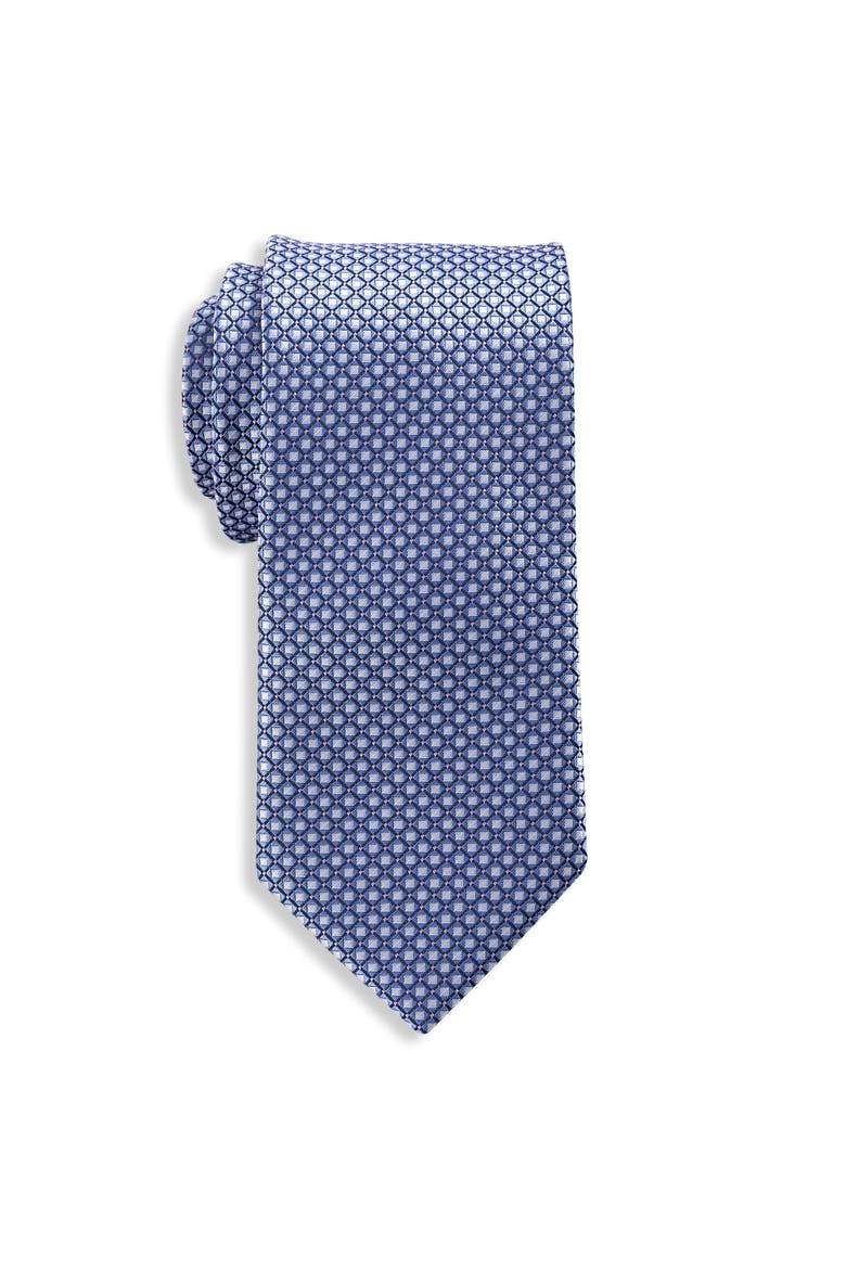 Big & Tall Diamond Patterned Tie, Main, color, LT BLUE