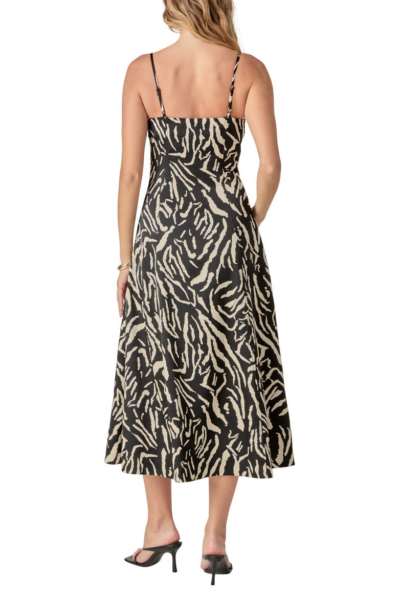Animal Print A-Line Midi Dress, Alternate, color, ANIMAL PRINT