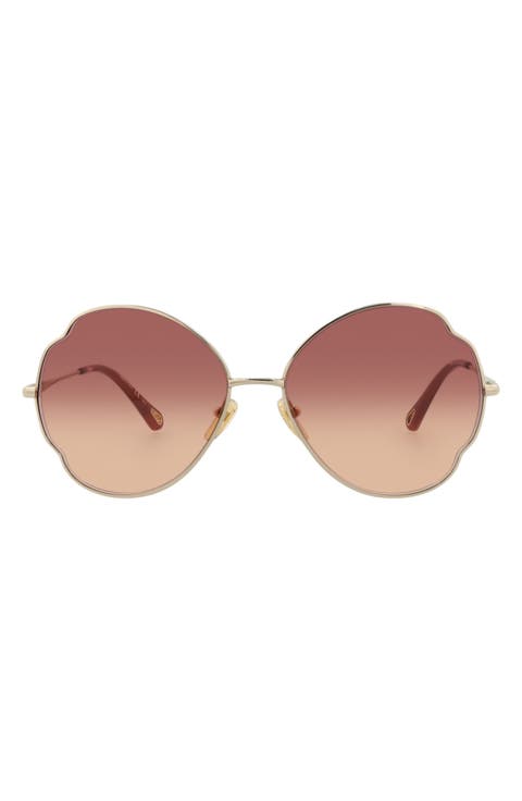 Core 60mm Round Sunglasses