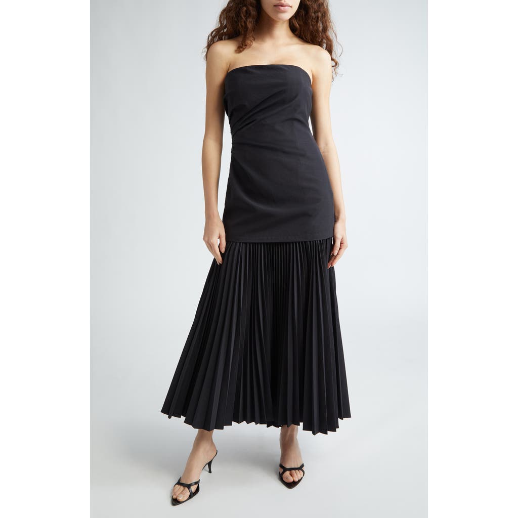 A.l.c . Austin Strapless A-line Dress In Black
