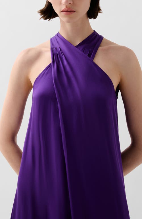 Scalpers Slip Cross Dress In Purple
