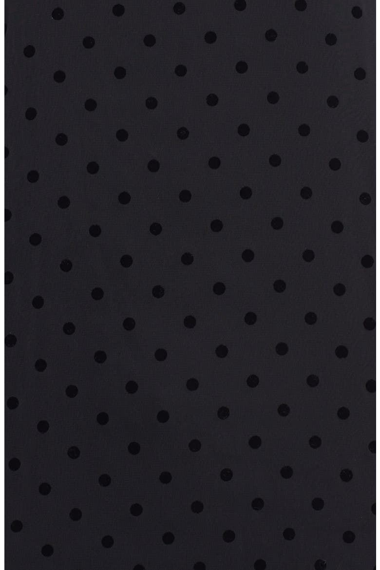 Polka Dot Chiffon Tee, Alternate, color, BLACK/ BLACK DOT