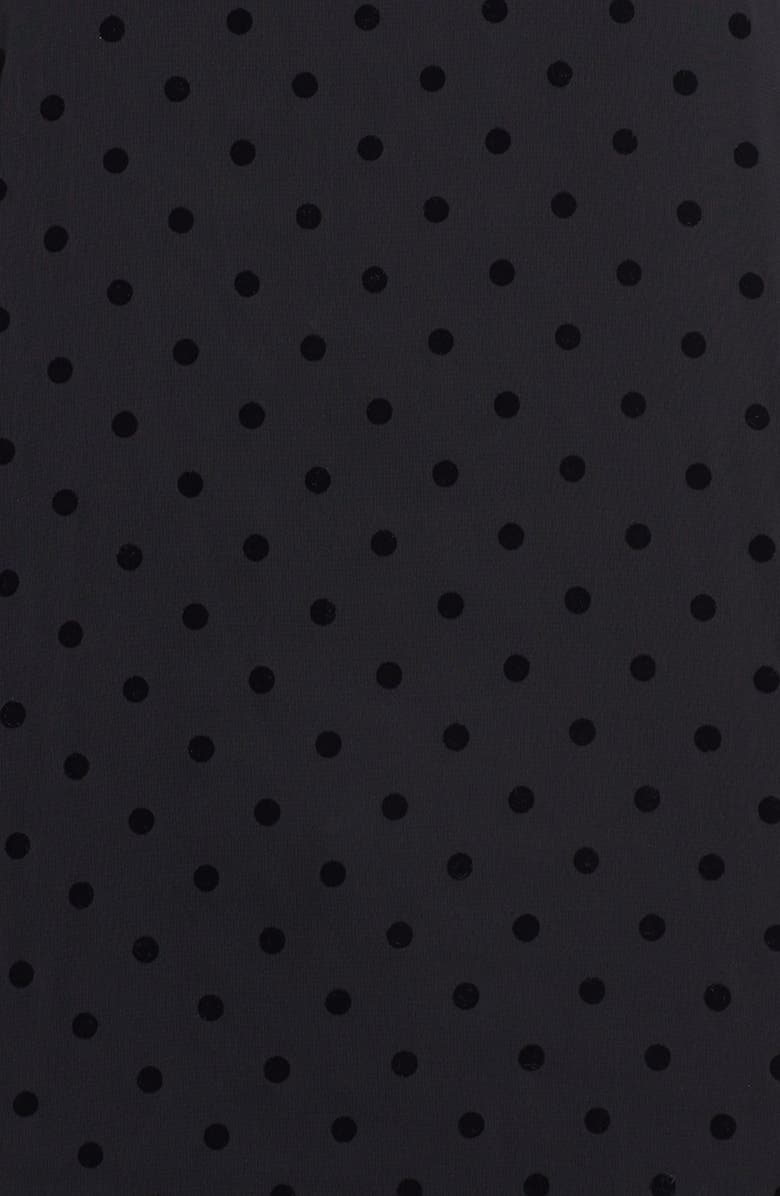 Bobeau Polka Dot Chiffon Tee, Alternate, color, 